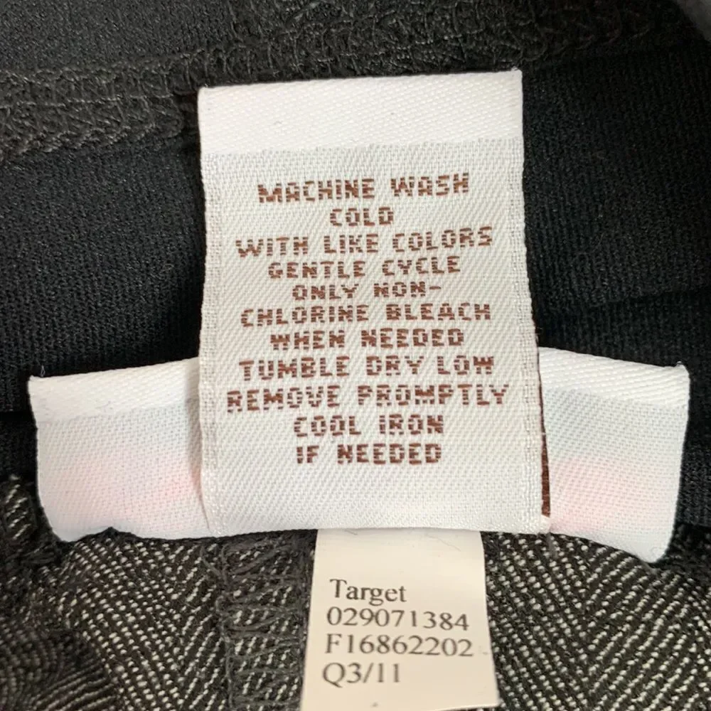 Liz Lange Maternity Full Panel Dress Pants Gray/ Black 6 - Picture 12 of 13